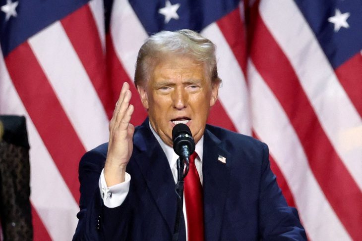 Cam kết của ông Trump khi đắc cử: áp thuế, chấm dứt xung đột Nga-Ukraine trong 24 giờ - Ảnh 1. Ông Trump tuyên bố theo đuổi chính sách gì khi đắc cử? - Ảnh 1.