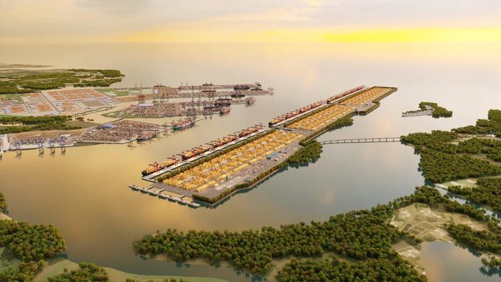 Cảng trung chuyển quốc tế Cần Giờ là dự án quan trọng của Đông Nam Bộ, làm trước và sau 2030- Ảnh 1. Siêu cảng Cần Giờ với mức đầu tư hơn 5,45 tỉ USD được các chuyên gia kỳ vọng - Ảnh: Nguồn Porcoast