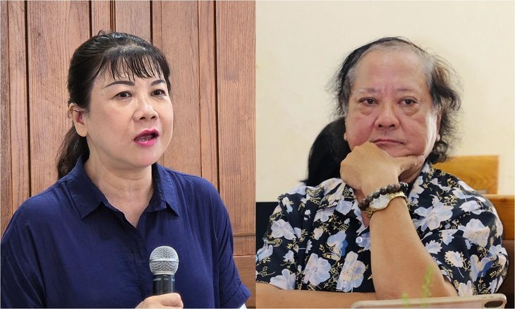 Cải lương mà hát nhép như con rối, phim nhà nước sao cứ thất thu?- Ảnh 1. Bà Nguyễn Thị Mỹ Liêm và ông Đỗ Lệnh Hùng Tú - Ảnh: Mi Ly